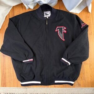 Mitchell & Ness Atlanta Falcons Wool Varsity Jacket Black 2004 Vintage Size 58